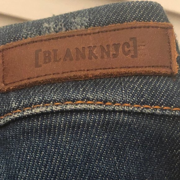 BlankNYC women skinny distressed jeans leg zip - Picture 6 of 7